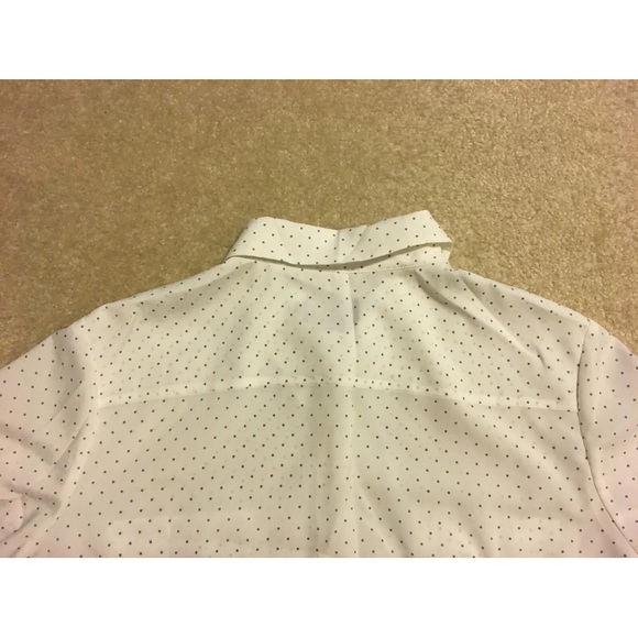 Pendleton Long Sleeve Front Button Shirt White Polka Dots Womens Size 16 - Picture 10 of 12